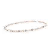 Colier perle naturale multicolore si argint 45 cm DiAmanti FCM375-G